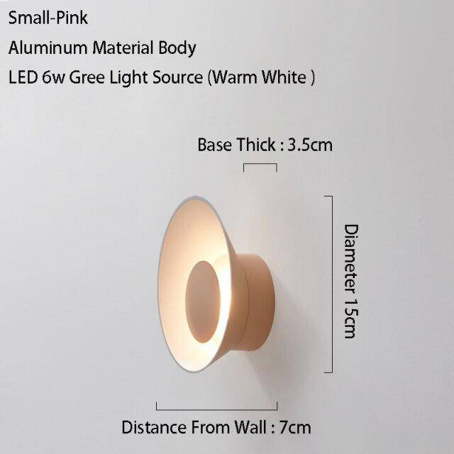 Applique murale design à LED avec coupe en métal coloré Loft - vue 20 sur 26