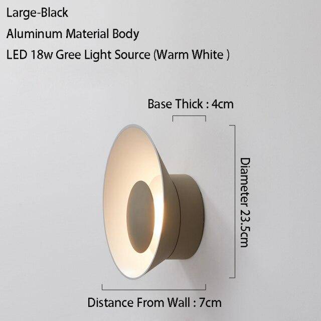Applique murale design à LED avec coupe en métal coloré Loft - vue 22 sur 26