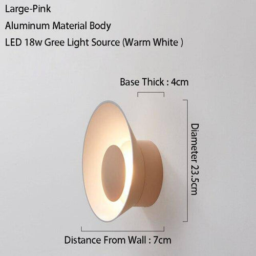 Applique murale design à LED avec coupe en métal coloré Loft - vue 22 sur 26