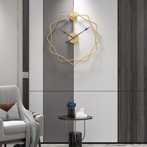 Horloge murale design étoiles décalées en métal 50cm Decor