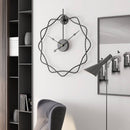 Horloge murale design étoiles décalées en métal 50cm Decor