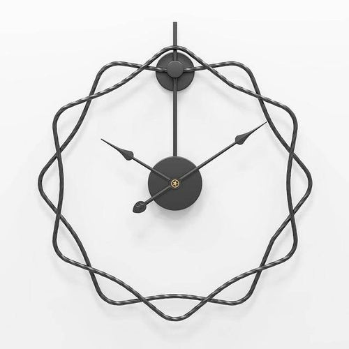 Horloge murale design étoiles décalées en métal 50cm Decor