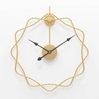 Horloge murale design étoiles décalées en métal 50cm Decor