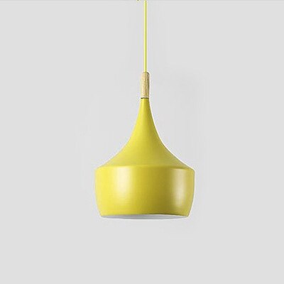 Suspension moderne LED abat-jours différents et colorés Alda