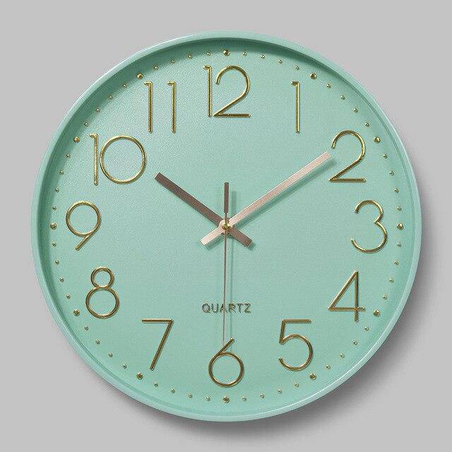 Horloge murale moderne ronde colorée 30cm