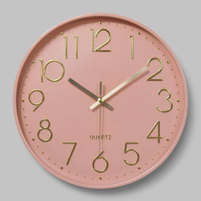 Horloge murale moderne ronde colorée 30cm