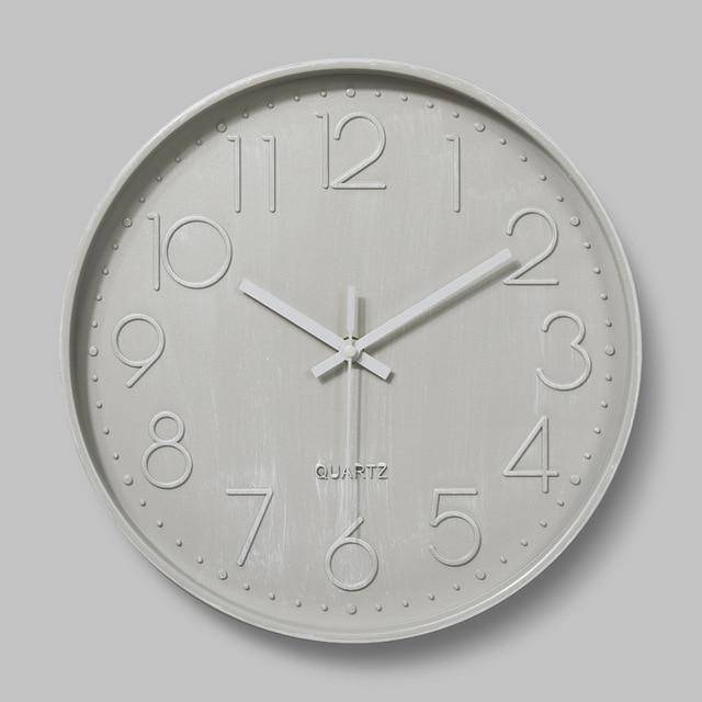 Horloge murale moderne ronde colorée 30cm