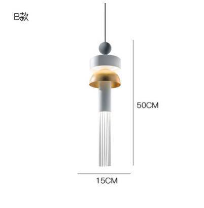 Suspension design en métal arrondi coloré Tassel - vue 7 sur 9