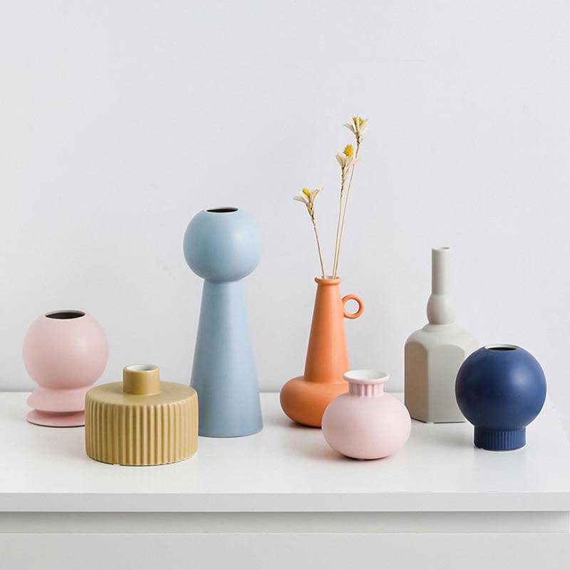Vase design en céramique colorée style Bonsai - vue 5 sur 14