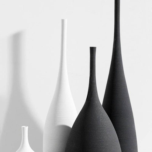 Vase design en céramique style minimaliste Zen - vue 5 sur 11