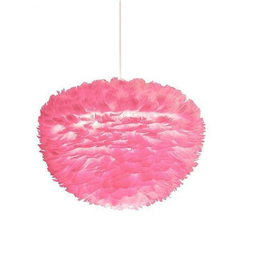 Suspension ovale LED en plumes Fairy - vue 9 sur 9