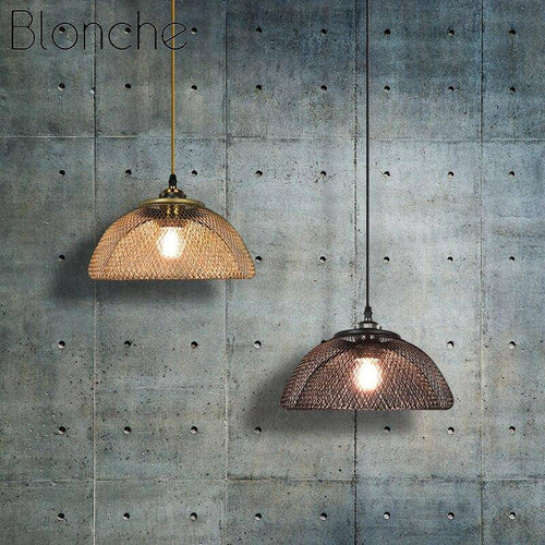 Suspension rétro LED en métal style industriel Hang