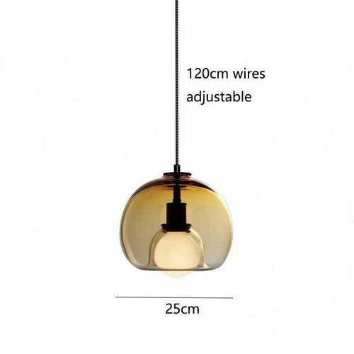 Suspension design LED en verre fumée Lights - vue 8 sur 10