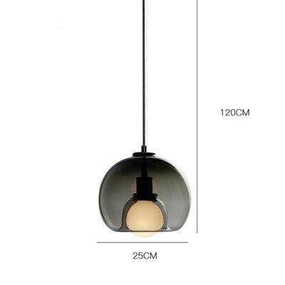 Suspension design LED en verre fumée Lights - vue 8 sur 10