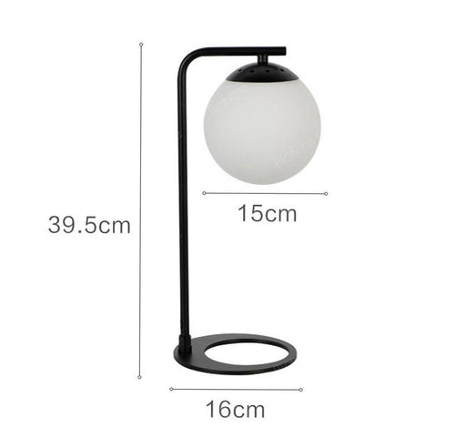 Lampe à poser design LED en métal et boule en verre Sofa - vue 4 sur 6
