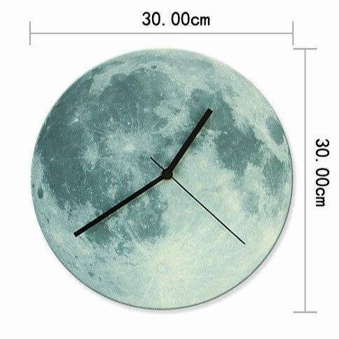 Horloge murale ronde lune colorée 30cm Luminous - vue 11 sur 11