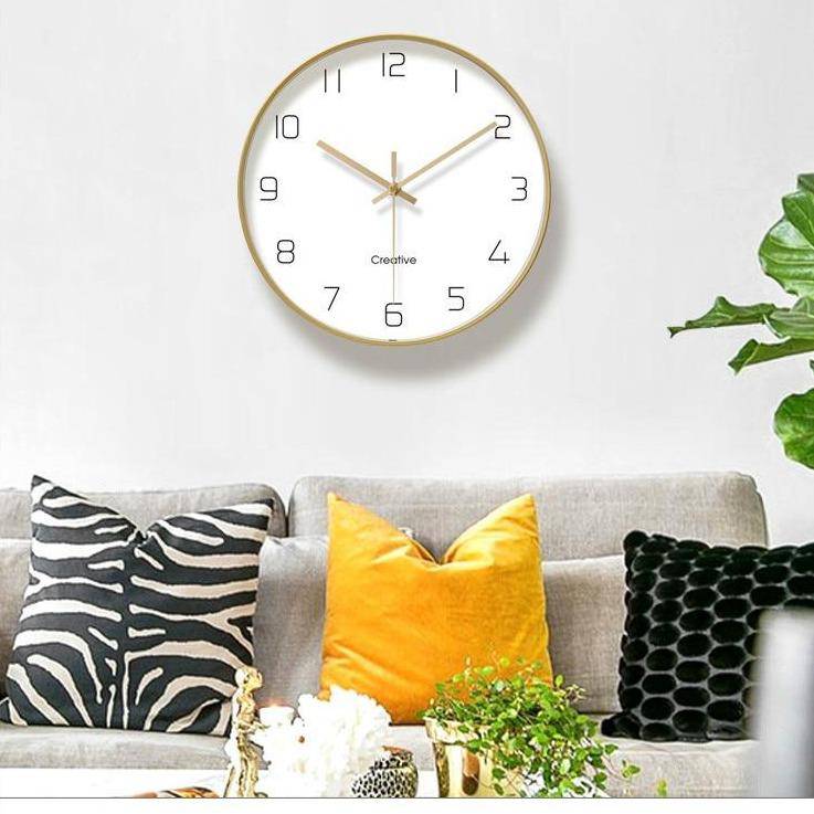 Horloge murale ronde avec chiffres 30cm Paro