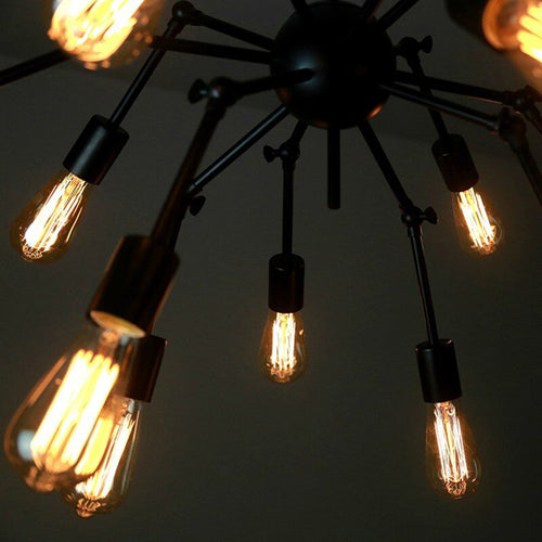 Lustre design en métal avec bras articulés ajustables Spike - vue 7 sur 6