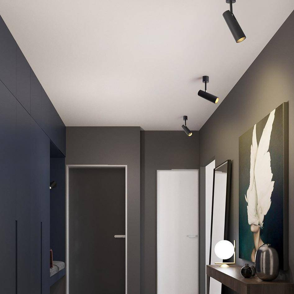 Spot design LED cylindre en aluminium orientable Light - vue 3 sur 4
