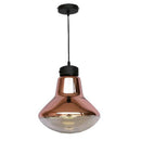 Suspension design LED en métal aux formes arrondies Rétro