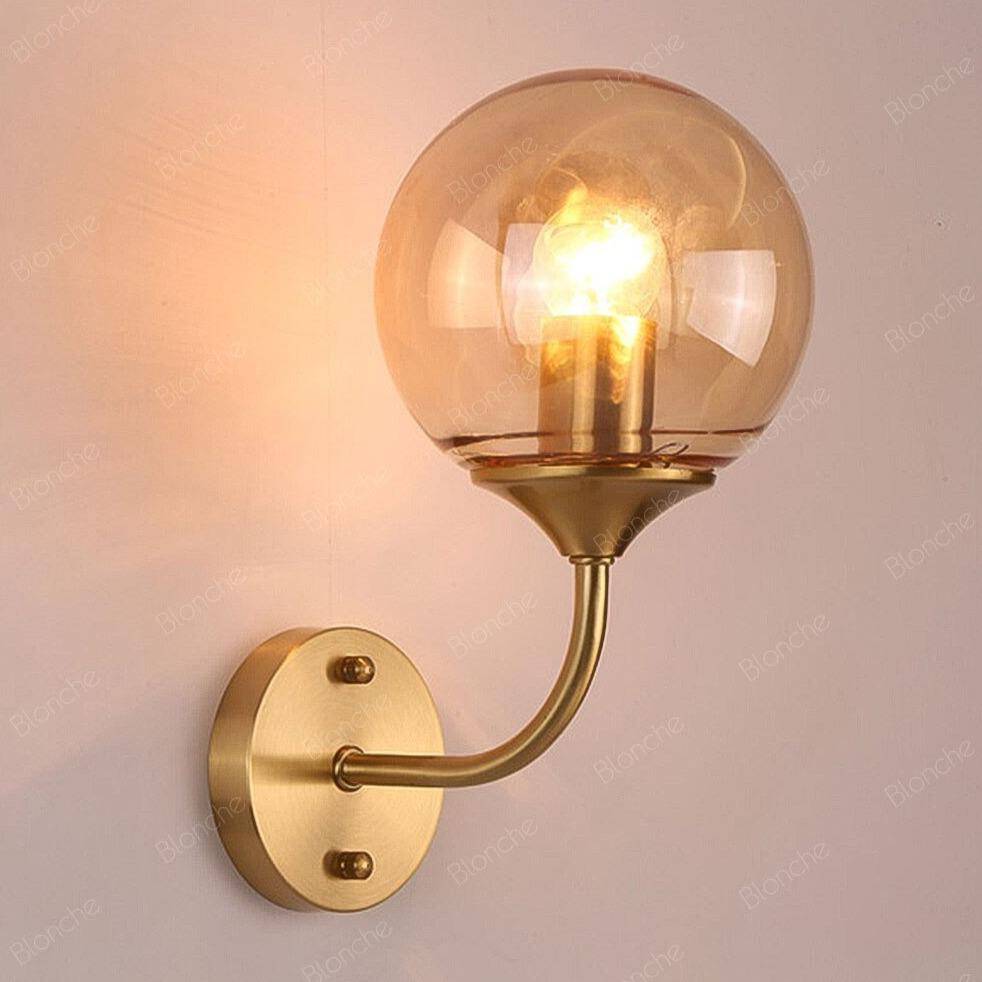 Applique murale moderne LED avec boule en verre Cooper - vue 4 sur 6