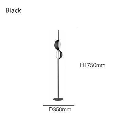 Lampadaire design moderne LED avec abat-jour double en métal Créative