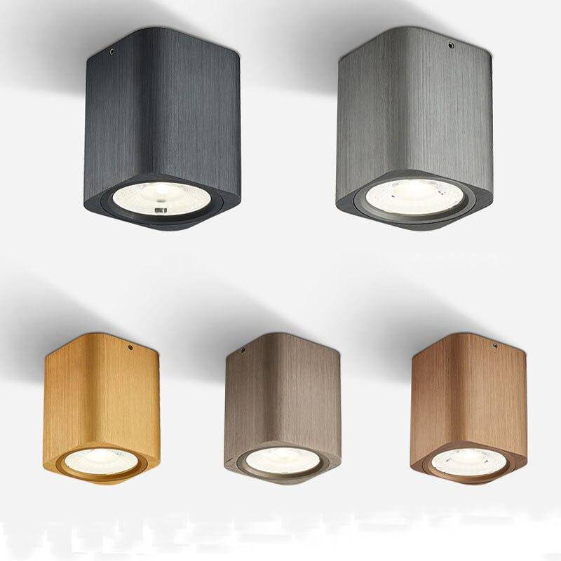 Spot design à LED cubique en métal coloré Light Hall