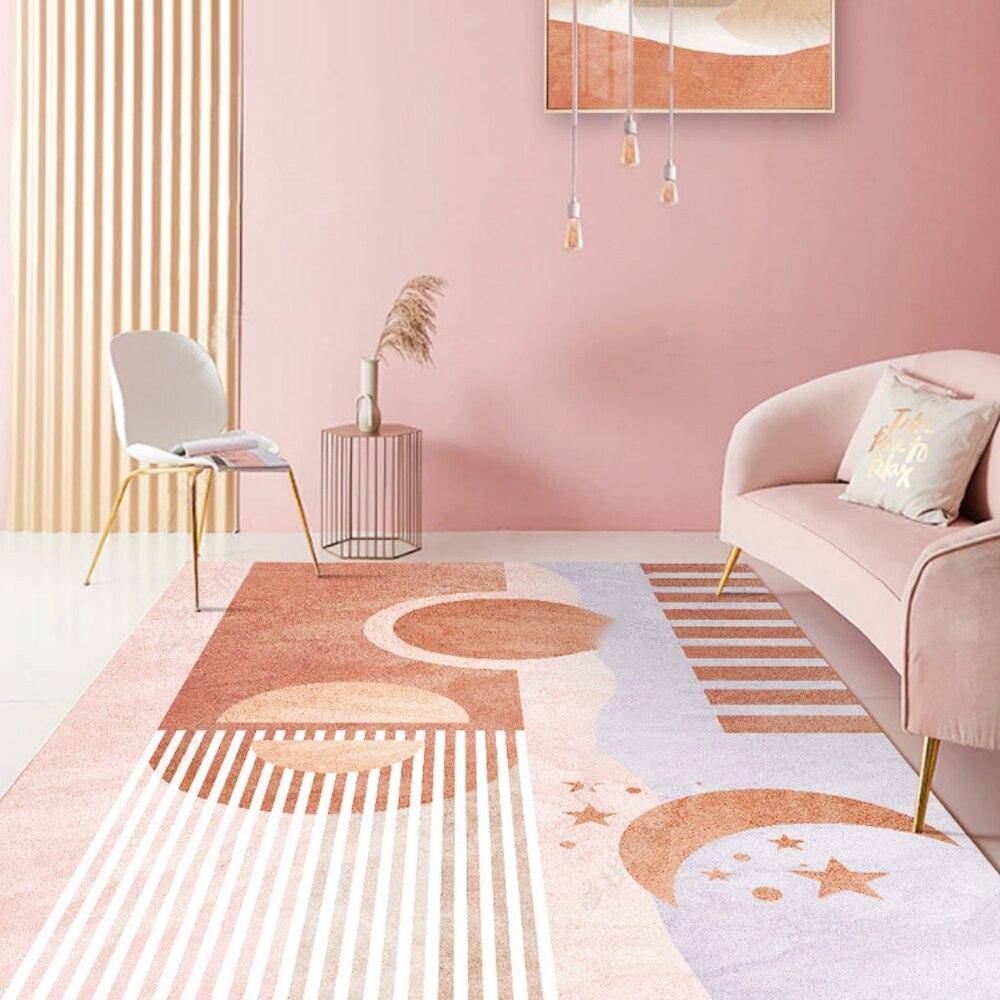 Tapis rectangle aux formes géométriques modernes Alia A - vue 3 sur 3