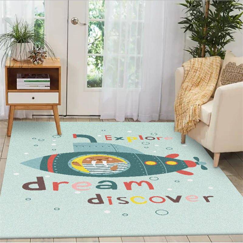 Tapis rectangle pour enfant dessin animé Cartoo - vue 4 sur 5