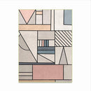 Tapis rectangle à formes géométriques colorées Rugs