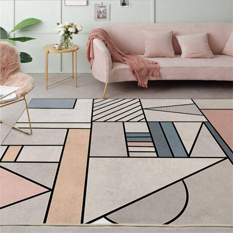 Tapis rectangle à formes géométriques colorées Rugs - vue 3 sur 4