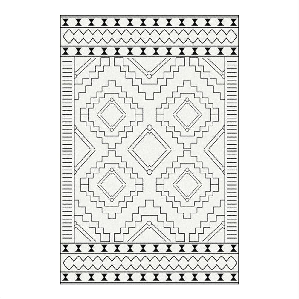 Tapis berbère rectangle moderne à motifs géométrique Figure - vue 6 sur 5