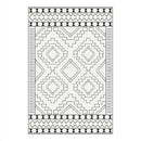 Tapis berbère rectangle moderne à motifs géométrique Figure