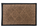 Paillasson rectangle fibres naturelles marrons Rubber