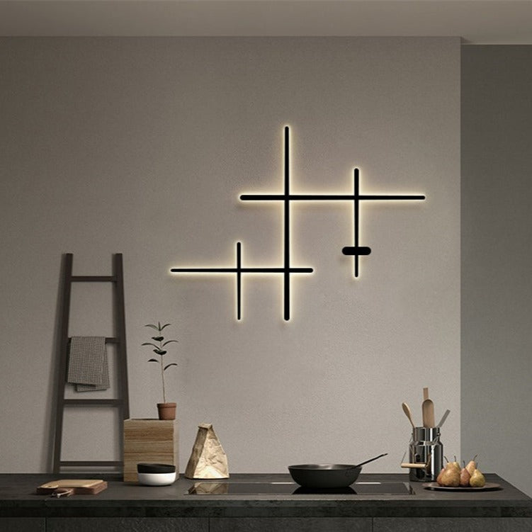 Applique murale design LED barres lumineuses simples Amayel - vue 2 sur 12