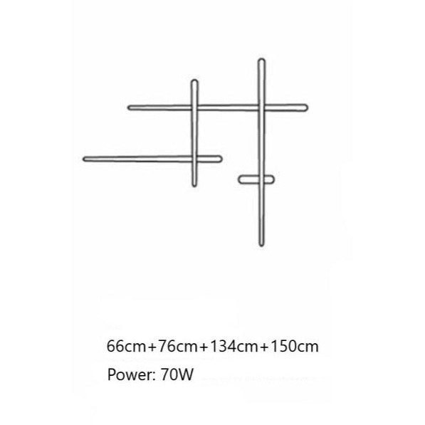 Applique murale design LED barres lumineuses simples Amayel - vue 11 sur 12