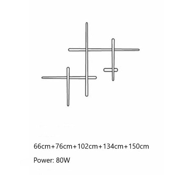 Applique murale design LED barres lumineuses simples Amayel - vue 12 sur 12