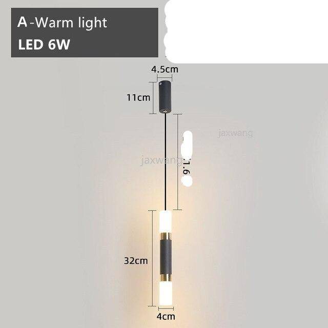 Suspension design LED en tube cylindrique métal Bar - vue 11 sur 12