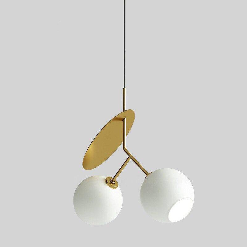 Suspension design LED en métal style cerise deco