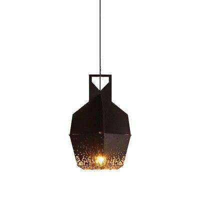 Suspension design LED avec métal coloré et à motifs style Hang