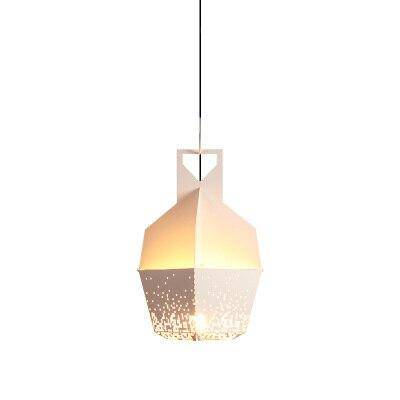 Suspension design LED avec métal coloré et à motifs style Hang - vue 7 sur 9