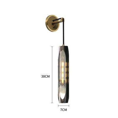 Suspension design à LED en forme de cristal allongé et verre de couleur Lofty - vue 8 sur 9