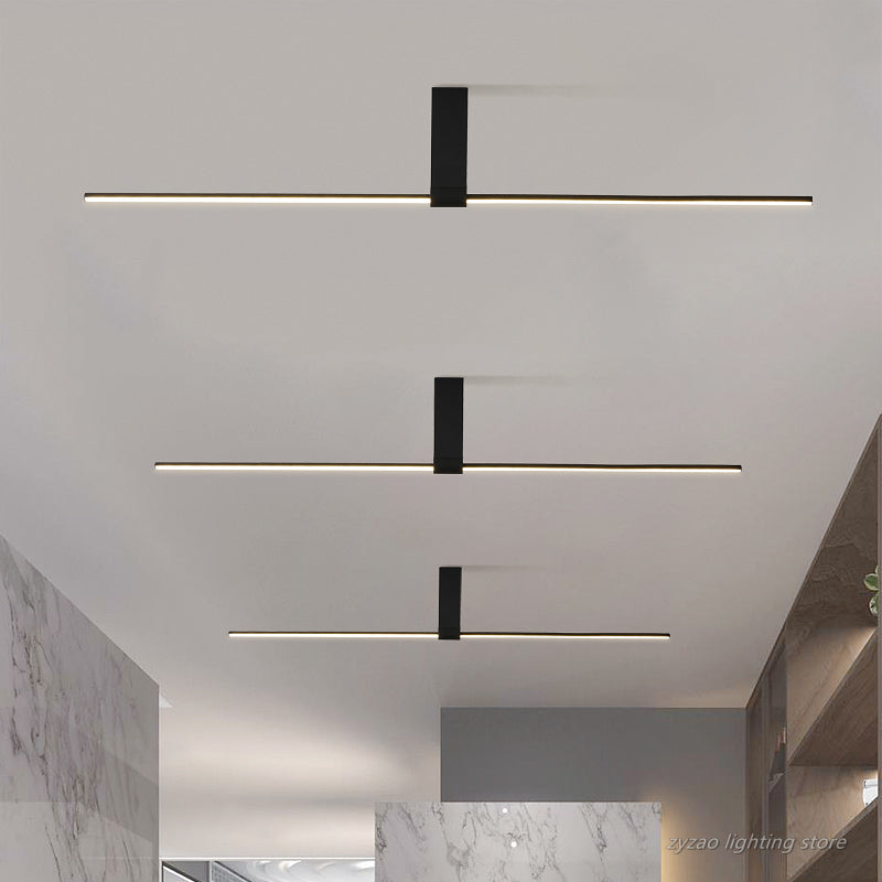Plafonnier moderne LED minimaliste barre lumineuse Mahil