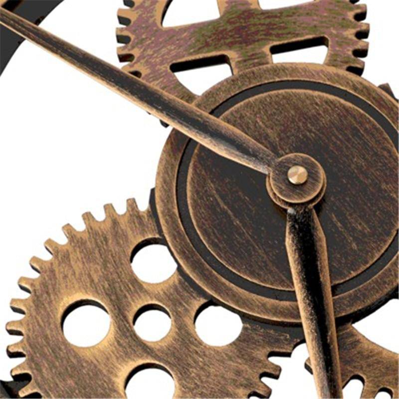 Horloge murale en métal vintage à chiffres romains ou digitaux Numeral