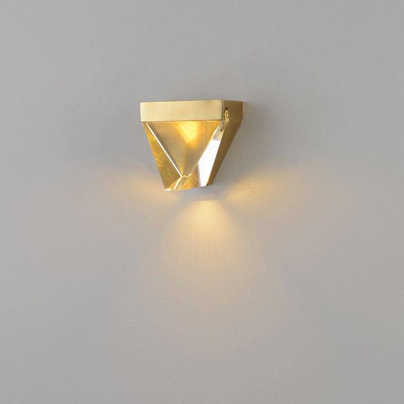 Applique murale design à LED en verre de cristal luxury - vue 3 sur 7