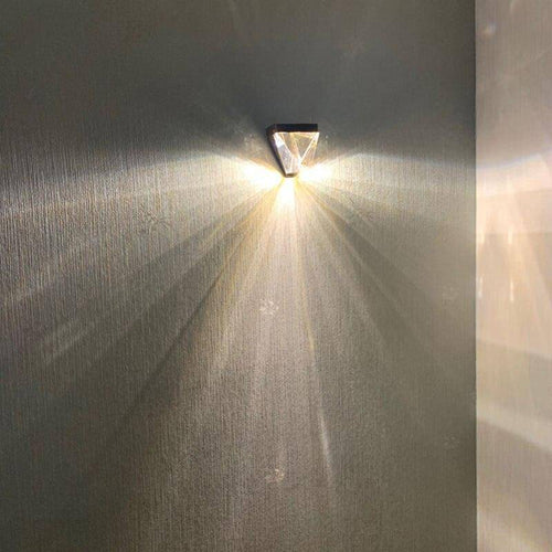 Applique murale design à LED en verre de cristal luxury - vue 3 sur 7