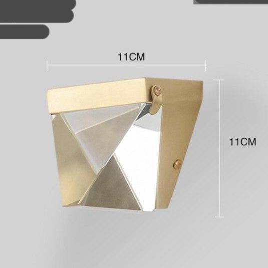 Applique murale design à LED en verre de cristal luxury