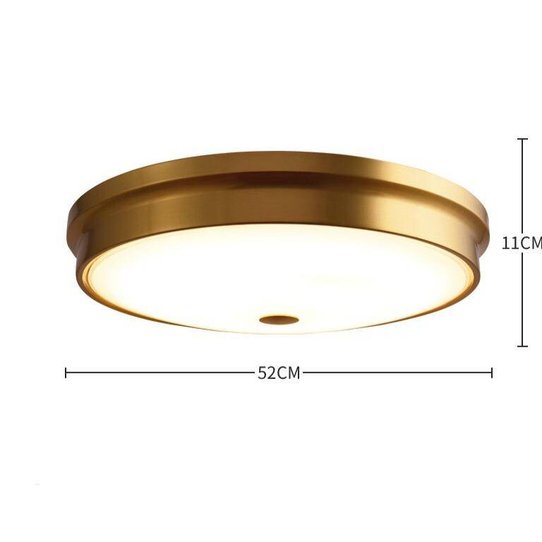 Plafonnier design à LED rond en métal aux bords épais