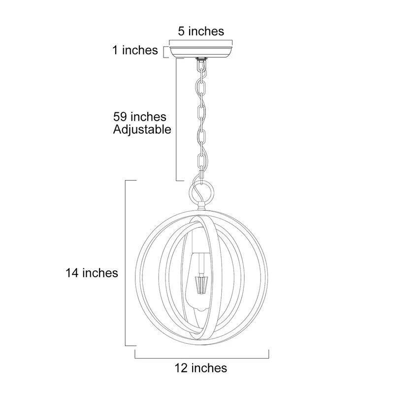Suspension design LED avec plusieurs cercles en bois rétro - vue 4 sur 3