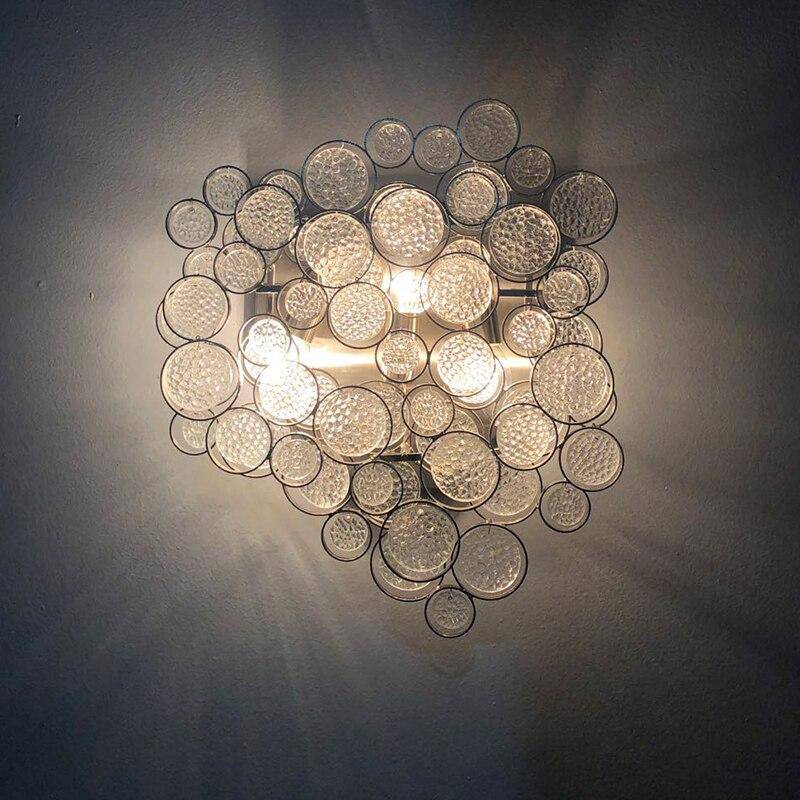 Applique murale design LED avec plusieurs cercle en verre Crystal - vue 3 sur 3